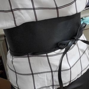 Black "pleather" Obi belt